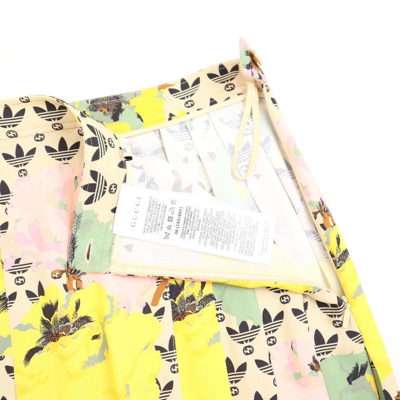 Gucci×adidas GG Trefoil Poppy Skirt 703001 Zalfy Mix 36