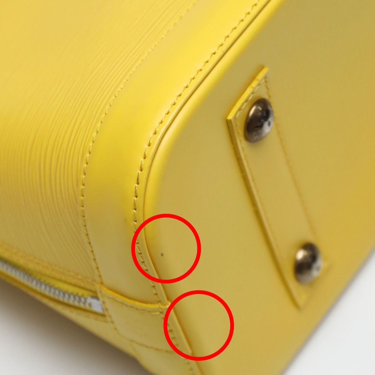 Louis Vuitton Epi Handbag Alma Citron