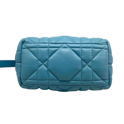 Christian Dior Handbag Nomad Pouch Small S5553omig Blue Gold Hardware Christian