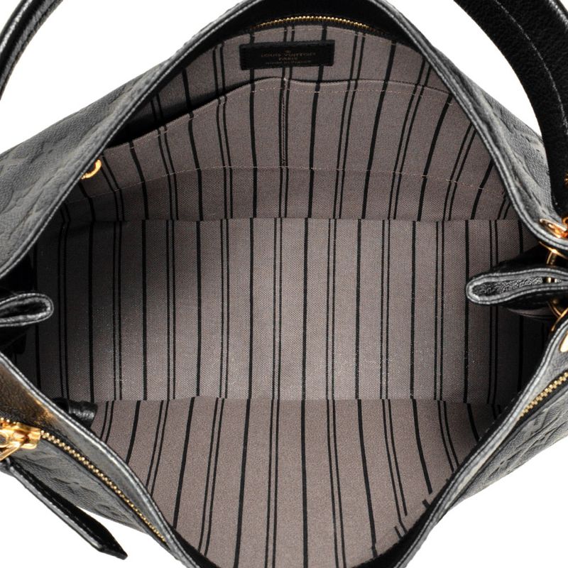 Louis Vuitton Spontini 2WAY Shoulder Bag Monogram Empreinte M42819 Black Gold