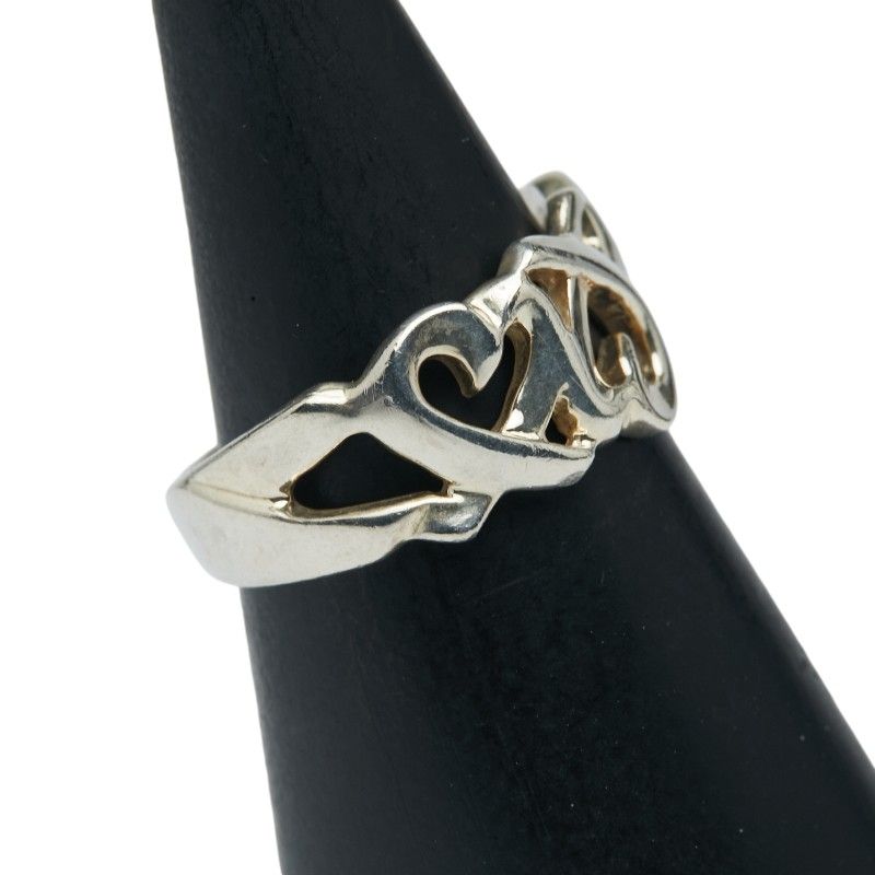 Tiffany & Co Triple Rubbing Heart Sv925 Silver Ladies Tiffany & Co
