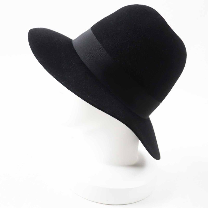 Gucci 444015 Taiga Rabbit Felt Hat Black S Women's