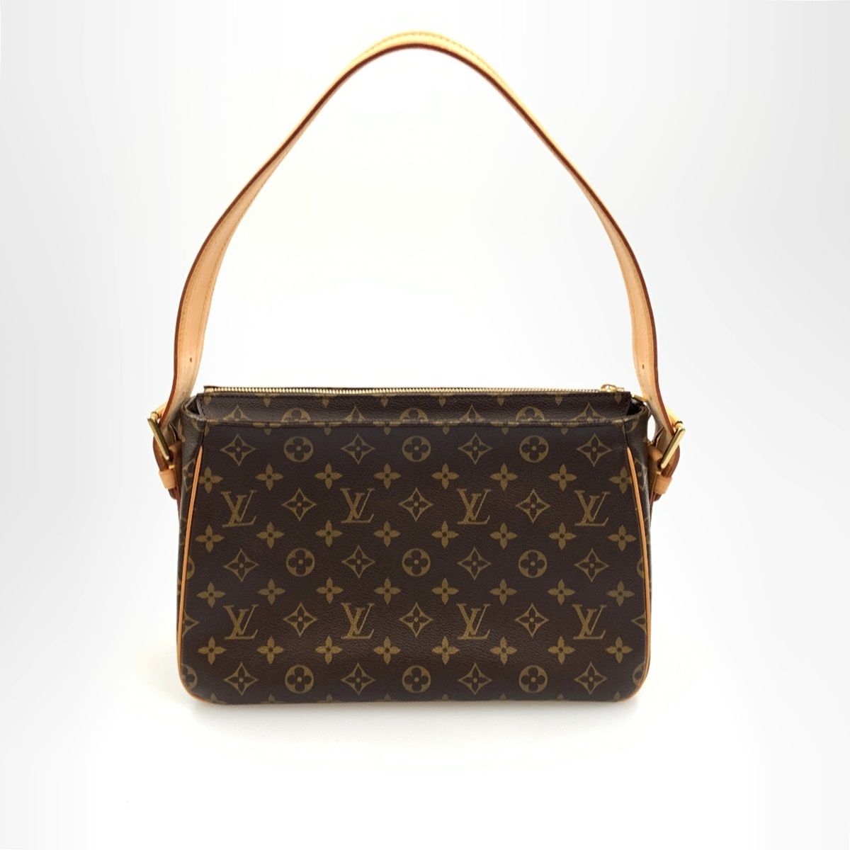 Louis Vuitton Monogram Vivacite GM Semi-Shoulder Bag M51163 Brown