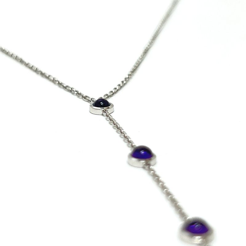 Gucci Necklace 18K White Gold Amethyst 18K White Gold Silver