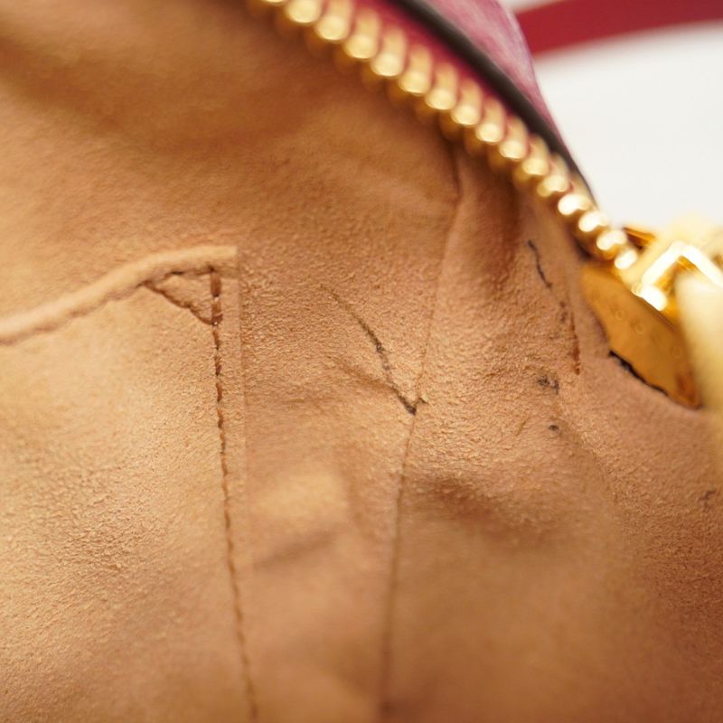 Gucci Shoulder Bag GG Supreme Doraemon 647784 PVC Beige Red Gold Hardware Women