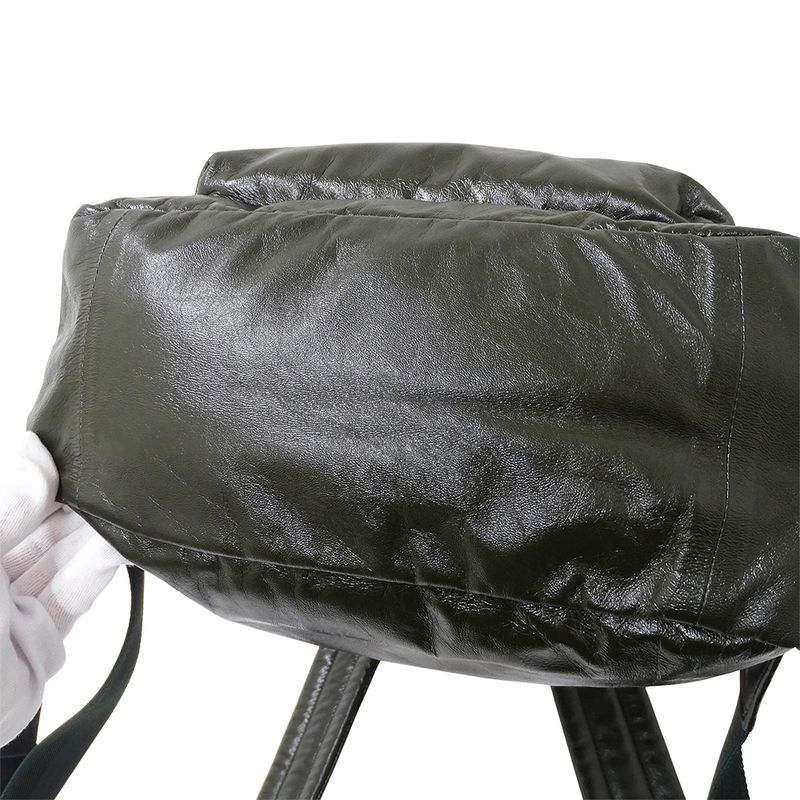 Bottega Veneta Bag Men's Brand Backpack Lambskin Dark Green Large Capacity