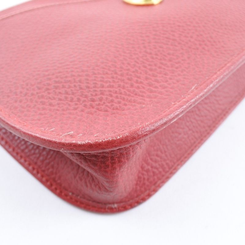 Dior Leather Red Ladies Clutch Bag