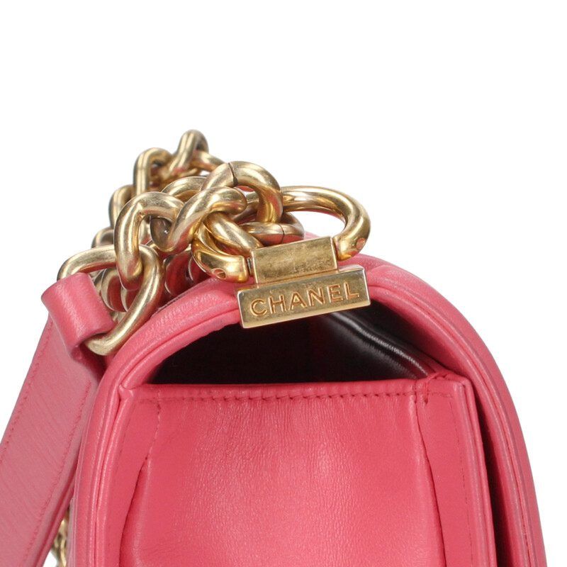 Chanel Boy Chanel 25 Lambskin Chain Shoulder Bag Women