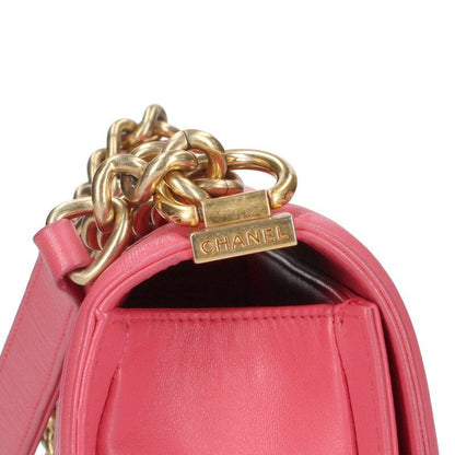 Chanel Boy Chanel 25 Lambskin Chain Shoulder Bag Women