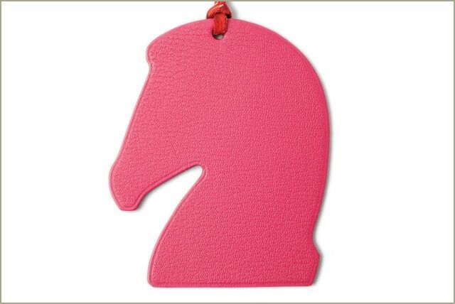 Hermes Bag Charm Hermes Samarkand Pink Orange Key Holder Horse