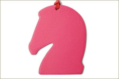 Hermes Bag Charm Hermes Samarkand Pink Orange Key Holder Horse