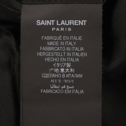  Saint Laurent Paris 2021 687349 100% Silk Lining Single Jacket Tailored