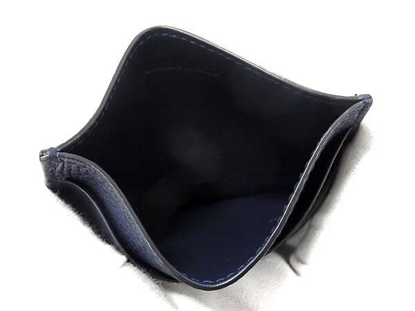 Balenciaga 640109 Neo-classic Leather Card Case Card Holder Pass Case Navy