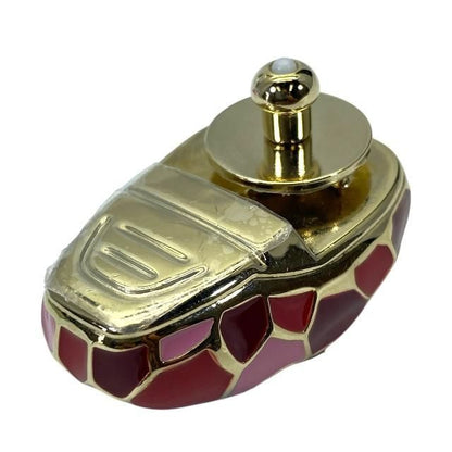 Bvlgari Bulgari Serpenti Bagcharm Clasp Snake Gold Pink Red GP