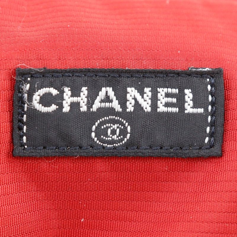 Chanel Travel Line Nylon Black Unisex Pouch