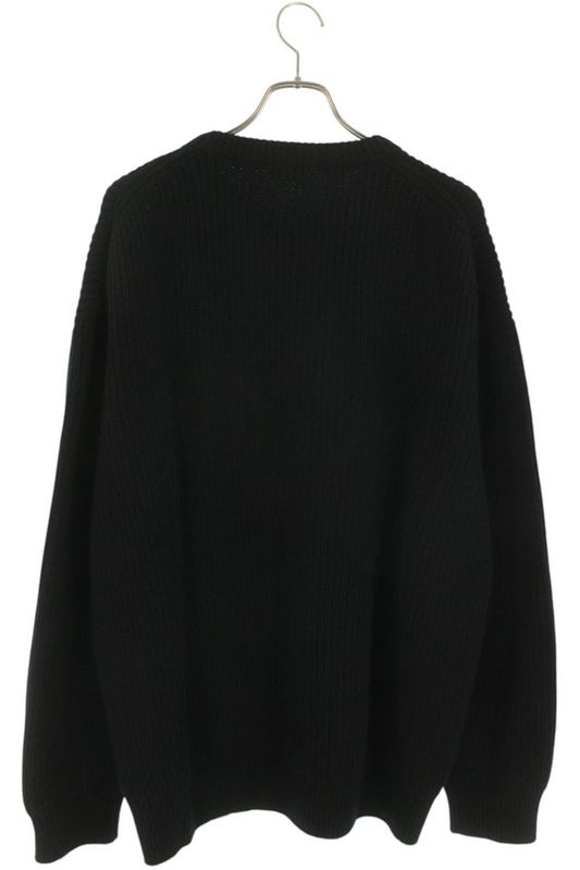 Celine 2a19r205o Logo Patch Oversized Knit Men's L