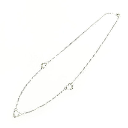 Tiffany & Co Silver Open Heart 3p Necklace 3.3g 925 Engraved 426069 Necklace