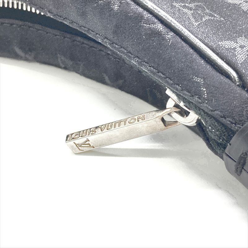 Louis Vuitton Little Boulogne Noir Black Shoulder Bag Monogram Satin M92142