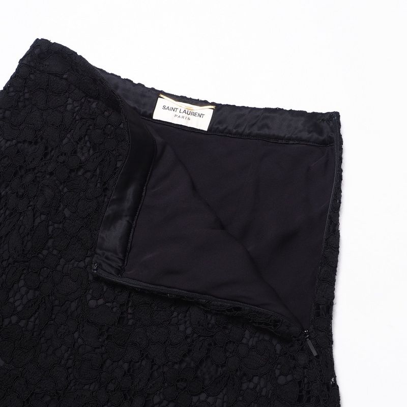 Saint Laurent Paris Skirt Size F34 All Lace Made In Italy 20240913 Ra1121