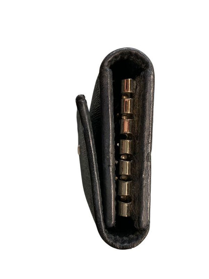 1991bvlgari Key Case 6-Stacks Weekend Silver Hardware Gray Pre-Owned