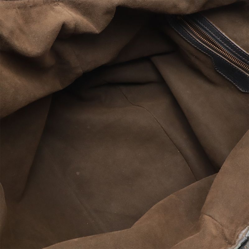 Louis Vuitton Monogram Mahina XL Tote Bag Shoulder Bag Leather Noir Black M95547