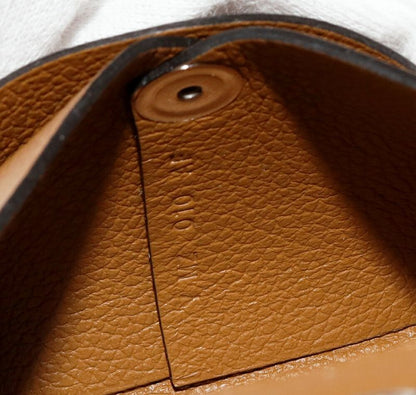 Hermes Coin Case Bastia Evercolor Brown Silver Hardware