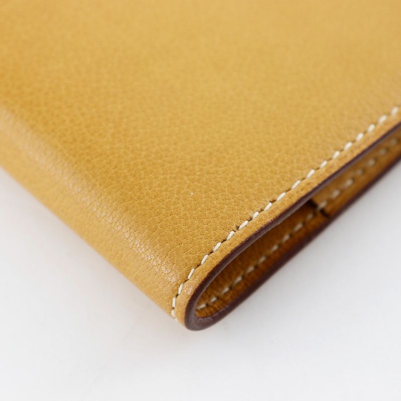 Hermes Agenda Vision Chevre Yellow □L Unisex Notebook Cabas
