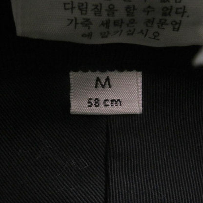 Gucci 576587 GG Canvas Leather Piping Fedora Hat Bucket Hat Black M/58cm