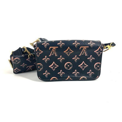 Louis Vuitton Shoulder Bag Mulatto Pochette Felicie M81471 Coated Canvas Black