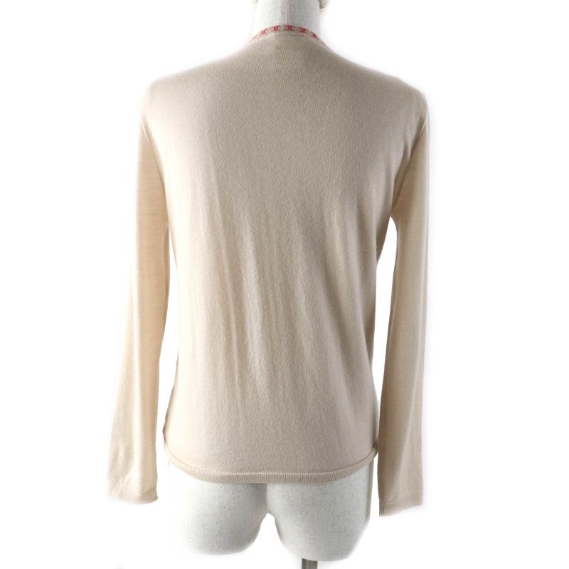 CHANEL Vintage 01S P17962 100% Cashmere Coco Mark Cardigan + Sleeveless Knit