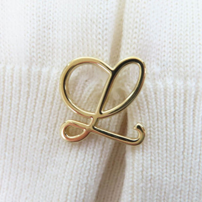 LOEWE S359y16k24 100% Cashmere Long Sleeve Knit Cardigan With Logo Hardware