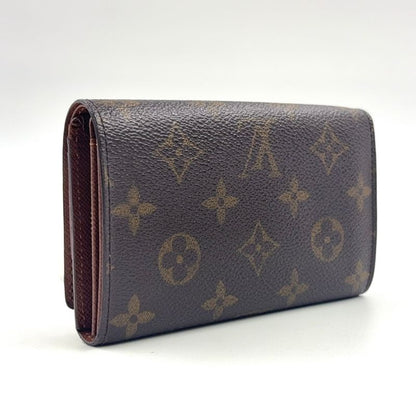 Louis Vuitton Portmonnais Vieux Trésor Monogram Leather × PVC Brown Bifold