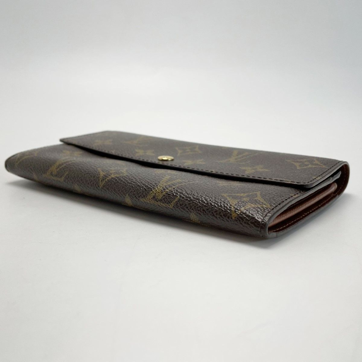 Louis Vuitton Monogram Pochette Portomone Credit M61725 Long Wallet Women's