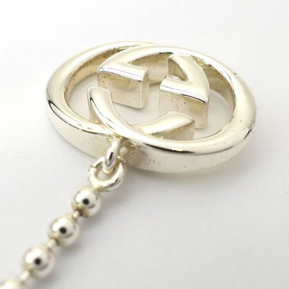 Gucci Interlocking G Necklace Silver Ag925 Ball Chain With Box Double G Gucci