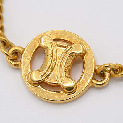 Celine Triomphe Bracelet Gold Color Macadam Accessories Women M2365