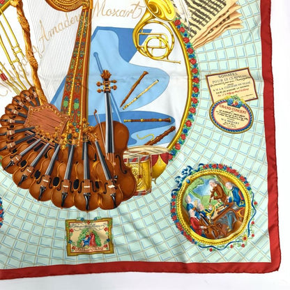 Hermes Carre 90 Wolfgang Amadeus Mozart Hymn To Mozart Silk Scarf