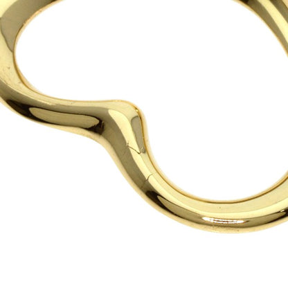 Tiffany & Co Open Heart Pendant Top 18K Yellow Gold Ladies