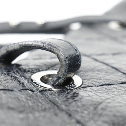 Chanel On The Road Coco Mark A48019 Leather Black Women's Tote Bag