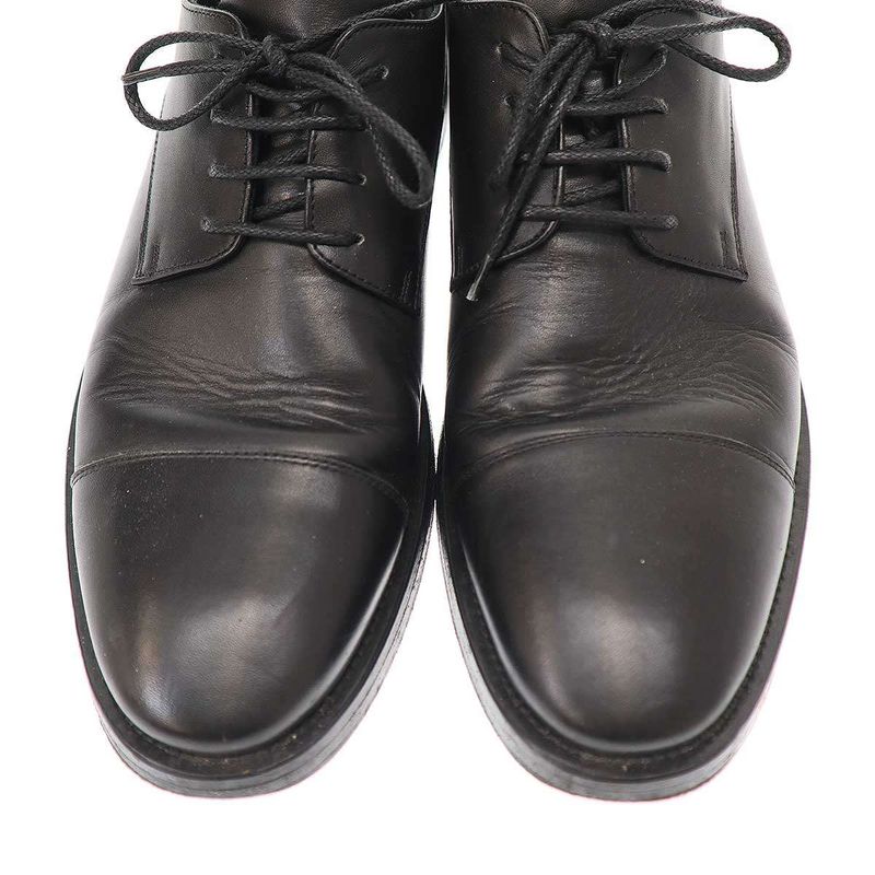 Balenciaga Soft Derby L20 Leather Derby Shoes 590716 Black 43
