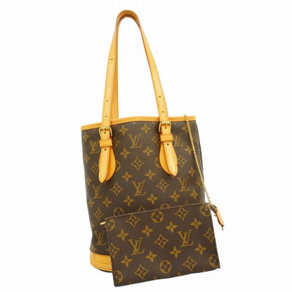 Louis Vuitton Tote Bag Monogram Bucket PM M42238 Brown Ladies
