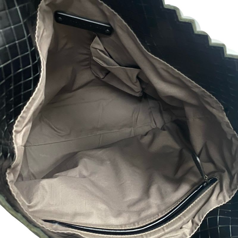 Bottega Veneta Intrecciato Leather Canvas Tote Bag Handbag