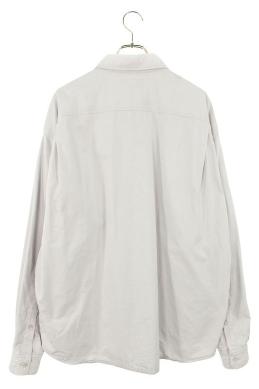 Balenciaga 707325 Tbp01 Oversized Double Face Long Sleeve Shirt Men's 44