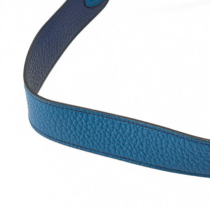 Hermes Lindy 30 2-way Shoulder Bag Taurillon Clemence Blue Baon And Blue Paon