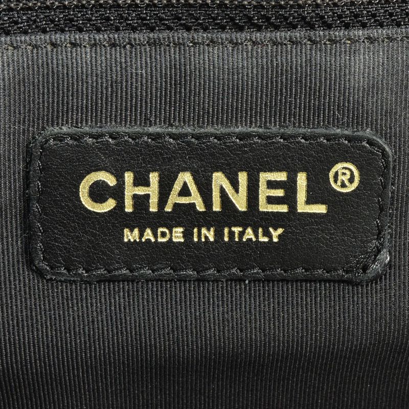 Chanel Coco Mark Matelasse Mini Boston Bag Caviar Skin A20996 Black