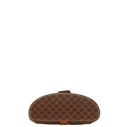 Celine Macadam Vanity Bag Shoulder Bag 2WAY Brown PVC Leather Women Celine