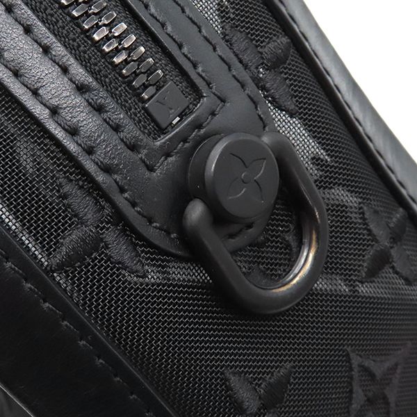 Louis Vuitton Shoulder Bag Soft Trunk Monogram Mesh Black Hardware Black M53964