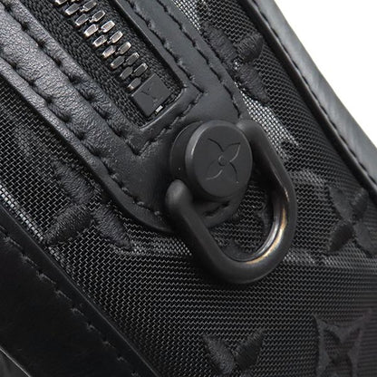 Louis Vuitton Shoulder Bag Soft Trunk Monogram Mesh Black Hardware Black M53964