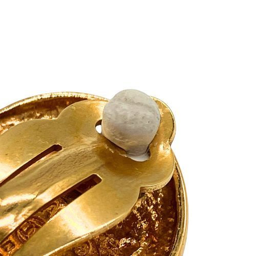 Chanel Earrings Crown Gold Plated Gold