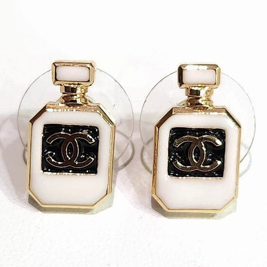 Chanel Perfume Bottle Motif C25 Branded Accessories Earrings Ladies