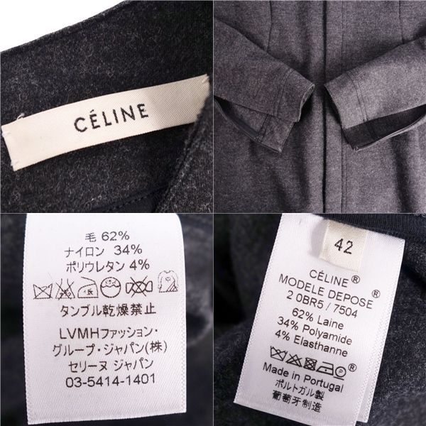 Celine Dress Phoebe Period Long Sleeves Sleeve Zip